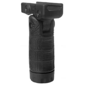 FAB Defense Mako Group 7-position tactical folding grip with storage cavity mounted on Picatinny rail