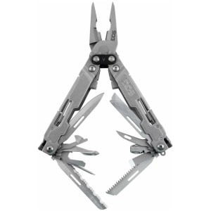 SOG Poweraccess Deluxe Multi-Tool Silver w/ Fabric Sheath and Hex Bit Kit