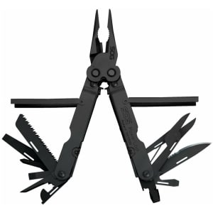 SOG Powerlock Scissors Black Multi-Tool with Nylon Pouch