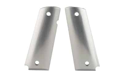 Hogue Extreme Aluminum 1911 Government grip panels, silver anodized