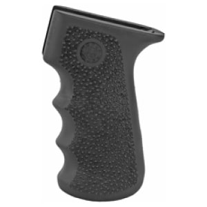 Hogue AK-47/AK-74 Cobblestone Black OverMold Rubber Pistol Grip with Finger Grooves