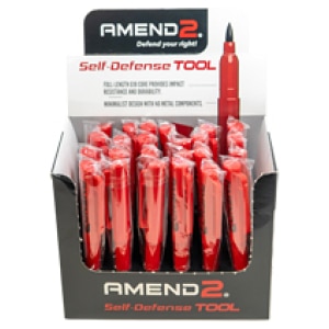 Amend2 G10 red self-defense pen on dealer display