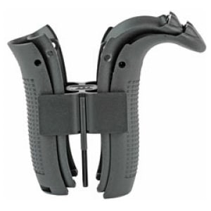 Glock Gen 4 backstrap and beavertail set in black polymer for G19 and G23