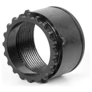 LBE Unlimited AR-10 308 barrel nut in 4130 steel with black phosphate finish