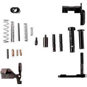 Tapco TAP22037 AR-15 lower parts kit components laid out