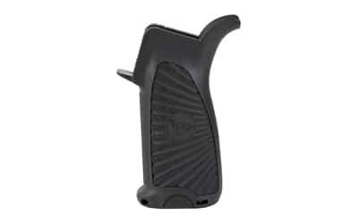 Wilson Combat BCM Starburst Gunfighter AR-15 pistol grip in black with hinged trap door