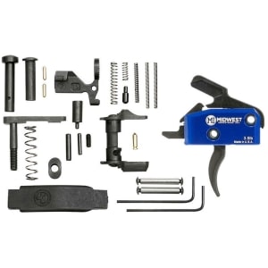 Midwest Industries 3.5 lb drop-in single-stage curved trigger kit with lower parts kit