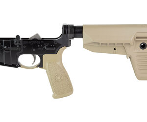 BCM Gunfighter Lower Receiver Group with MK2 receiver extension and Mod-1 SOPMOD stock in Flat Dark Earth
