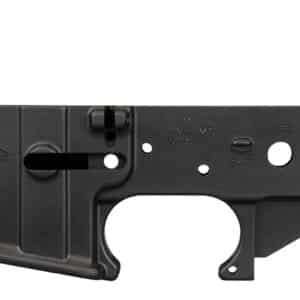 Yankee Hill 125 forged 7075-T6 AR-15 stripped lower receiver, matte black hardcoat anodized