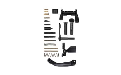 Rise Armament Premium AR-15 Lower Parts Kit in black with ambidextrous safety selector
