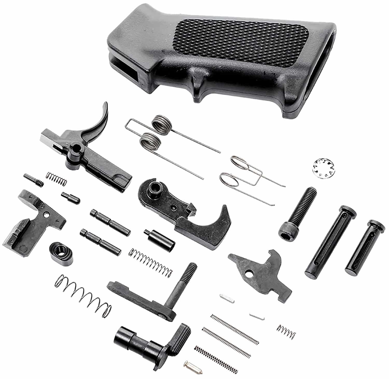 CMMG MK3 .308 lower parts kit with pistol grip and hardware in black matte finish