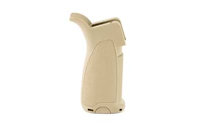 BCM Gunfighter Mod 1 pistol grip in Flat Dark Earth polymer with hinged storage compartment