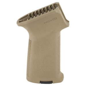 Magpul MOE AK grip in Flat Dark Earth, aggressive TSP textured polymer for AK rifles