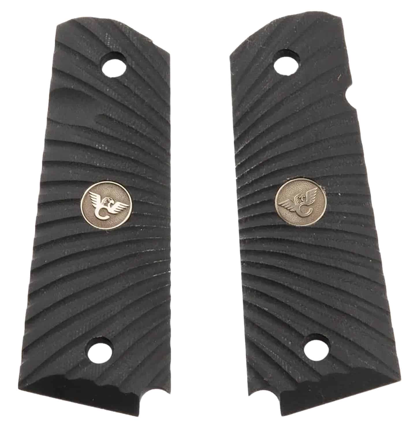 Wilson Combat 351AAFS full-size black G10 Starburst 1911 grip panels