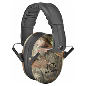 Walker's folding youth ear muffs Next G-1 camo black compact passive