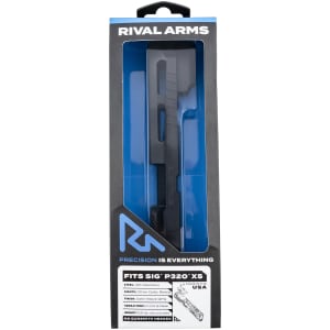 Rival Arms Faction Series slide for Sig P320 X-Five, Cerakote black, Docter optic cut