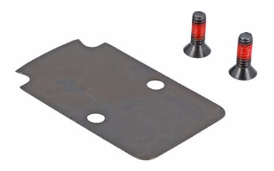 Sig Sauer P320 Trijicon RMR/SRO sealing plate kit in black, precision machined mounting plate