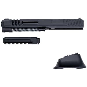 ZRO Delta MODULUS Extended Conversion Kit components: extended slide assembly, extended dust cover, extended magwell