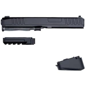 ZRO Delta MODULUS Duty Conversion Kit components showing 7.5-inch duty slide, duty dust cover, and duty magwell