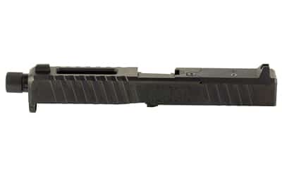 Noveske DM optics-ready slide with threaded Noveske Glock barrel in DLC black