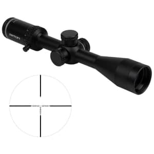 Riton 1 Primal 4-16x44 rifle scope, 1-inch tube, black matte, RUT reticle