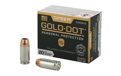 Speer .45 ACP 230gr GOLD DOT Brass – 20rd