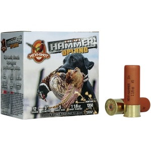 HEVI-Hammer Upland 12 Gauge 3 inch 1-1/8 oz #5 Steel and Bismuth shotshells 25rd box