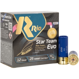 Rio Star Team EVO HV 12ga 2.75in target shotshells 1-1/8 oz #7.5 25rd box