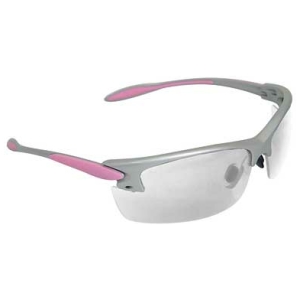 Radians Women's Shooting Glass Clear, silver frame with clear polycarbonate lenses