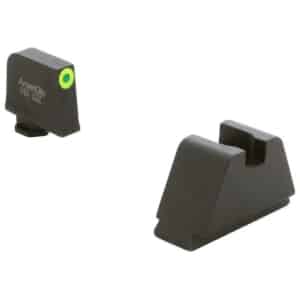 Ameriglo 4XL Tritium Night Sight Set for Glock Green with Green Outline Front Black Back