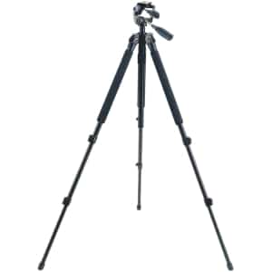 Bushnell 784040 Advanced Tripod Black Titanium with three-way pan head and titanium legs