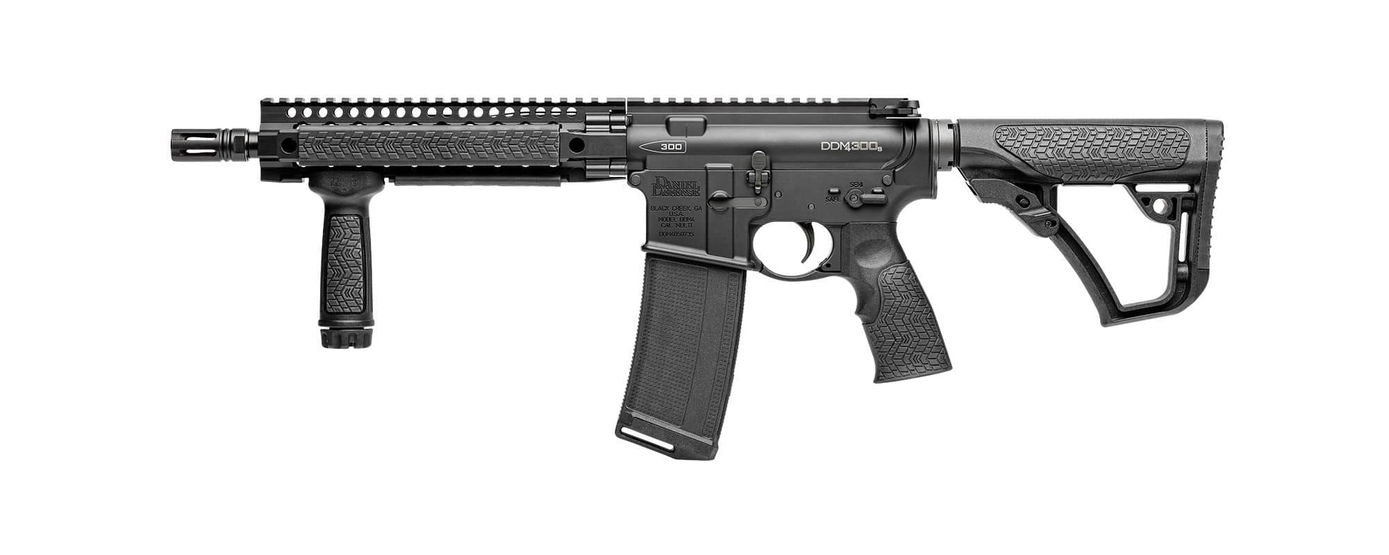 Daniel Defense DDM4 300 S 10.3-inch .300 AAC Blackout short-barrel rifle in matte black