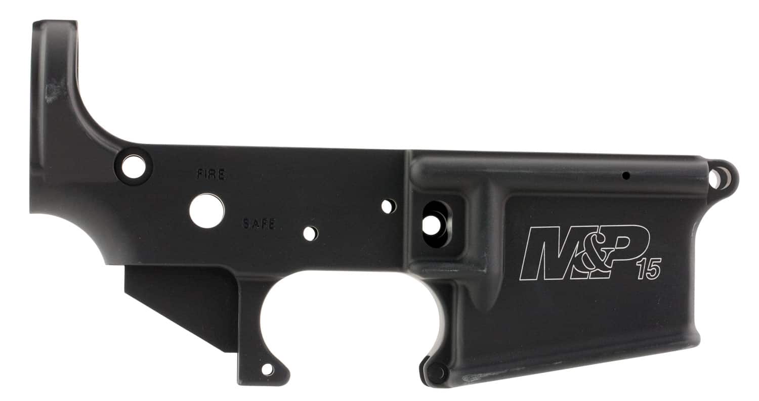 Smith & Wesson M&P15 stripped lower receiver in black, 6061-T6 aluminum