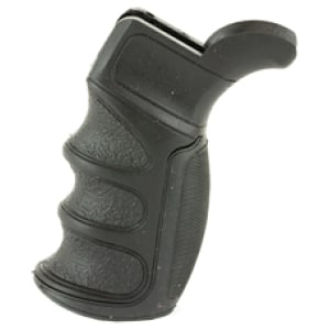 ATI Outdoors X1 matte black AR-15/AR-10 pistol grip with Sure-Grip texture and finger grooves
