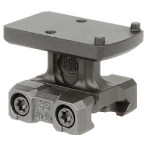 Midwest Industries MK2 low RMR mount in black anodized, fits Trijicon RMR