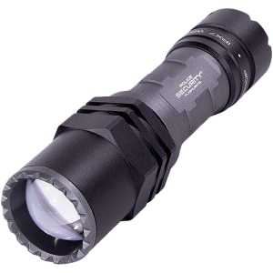 Police Security long-throw flashlight 400 lumen black aircraft-grade aluminum