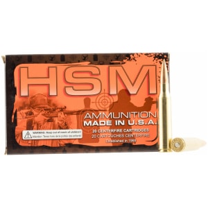 HSM .338 Lapua Magnum 250 gr Sierra MatchKing BTHP 20 rounds per box