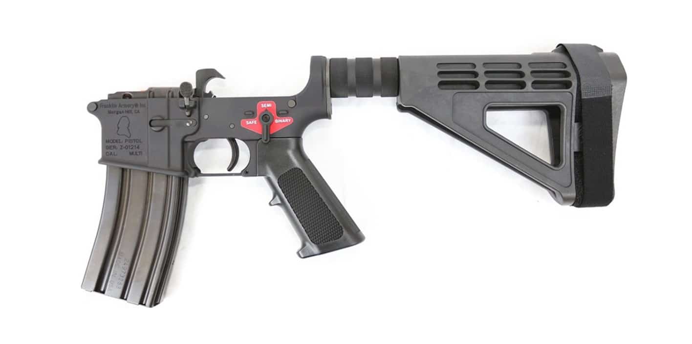 Franklin Armory BFSIII BLR pistol lower in black with SBM4 brace