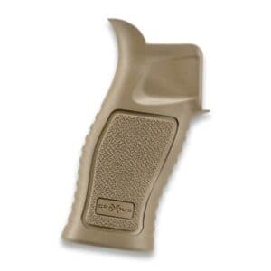FAB Defense Gradus X AR-15 reduced-angle pistol grip in tan with 15-degree profile