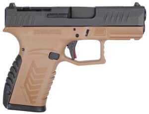 Derya Arms DY9Z 9mm 3.5-inch FDE/Black striker-fired pistol, optics-ready