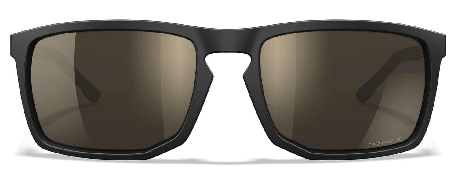 Wiley X AXE Captivate AC6AXE04 safety glasses with Tung Mirror lens and matte black frame