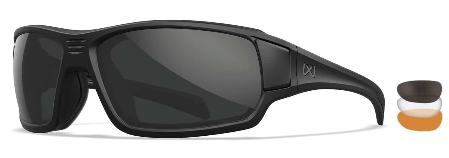 Wiley X BREACH 2.5 shooting glasses GRY frame clear lens RUST MB