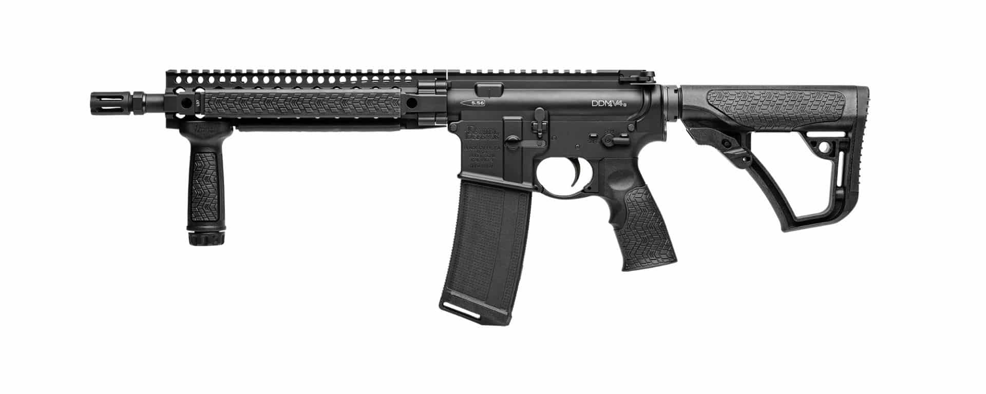 Daniel Defense DDM4 V4 S 5.56 11.5in SBR black side view