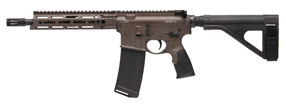 Daniel Defense DDM4 V7P pistol 10.3-inch barrel brown Cerakote SBA3 brace