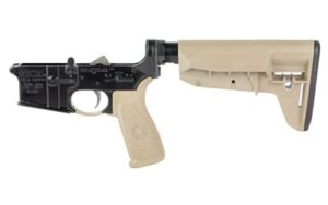 BCM BLEM complete lower receiver with MOD-2 SOPMOD stock in Flat Dark Earth