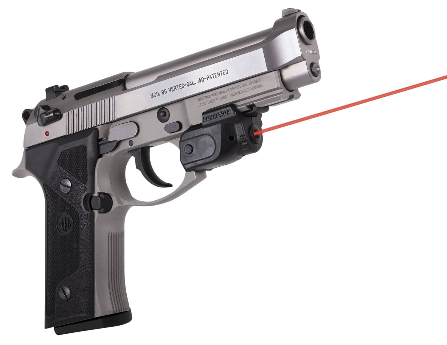 LaserMax GS-LTN-R Lightning rail-mounted red laser with GripSense, black finish