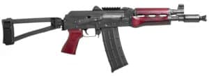 Zastava ZPAP85 5.56 NATO pistol with Serbian red furniture and SB Tactical TF1913 brace