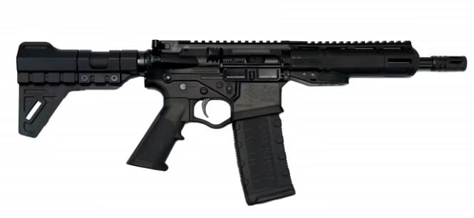 ATI Alpha Maxx 300BLK pistol, 8.5 inch barrel with 7 inch M-LOK handguard, blade-style brace