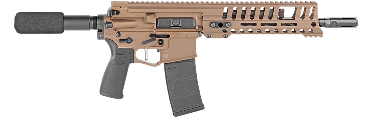 Patriot Ordnance Factory P415 Edge .300 AAC Blackout 10.50" Burnt Bronze Cerakote pistol