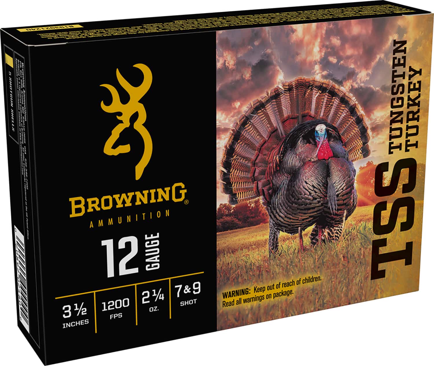 Browning TSS Tungsten Turkey 12 Gauge 3.5 inch 7/9 shot 5-count box